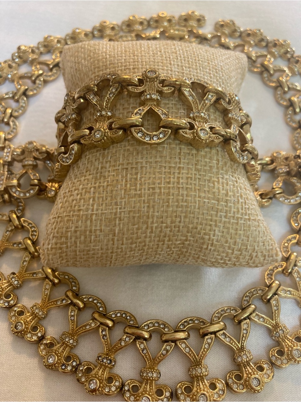 Christian Dior High End Maximalist Statement Necklace Bracelet Set - Picture 9 of 15